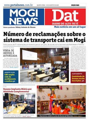 Edição Mogi News/DAT -  13 de agosto de 2025