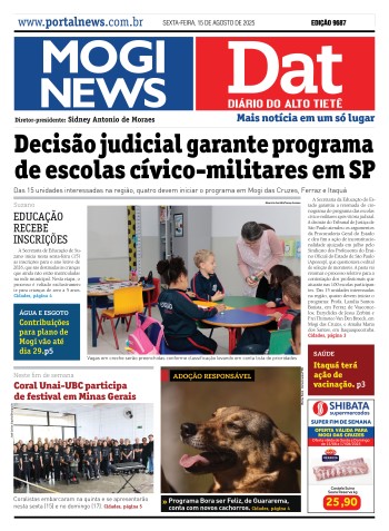 Edição Mogi News/DAT -  15 de agosto de 2025