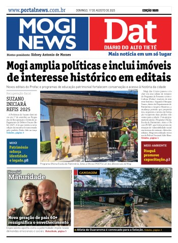 Edição Mogi News/DAT -  17 de agosto de 2025