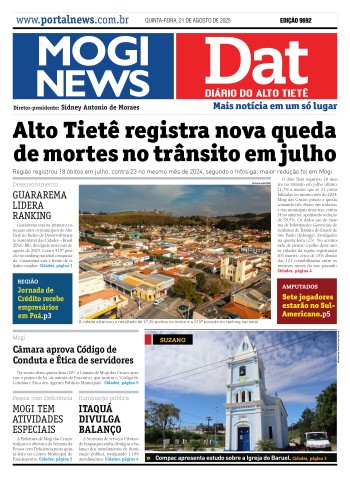 Edição Mogi News/DAT -  21 de agosto de 2025