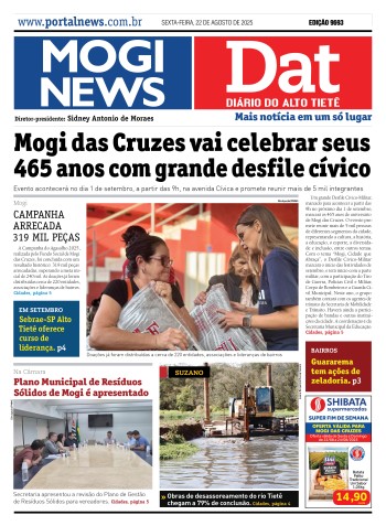 Edição Mogi News/DAT -  22 de agosto de 2025