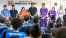 Prefeita de Mogi recebe atletas da base do basquete e anuncia a retomada da parceria