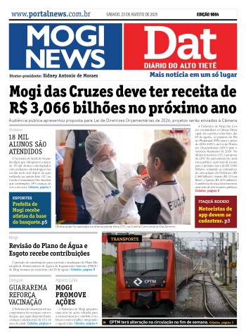 Edição Mogi News/DAT -  23 de agosto de 2025