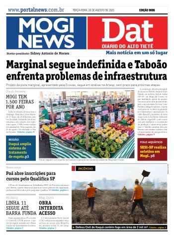 Edição Mogi News/DAT -  26 de agosto de 2025