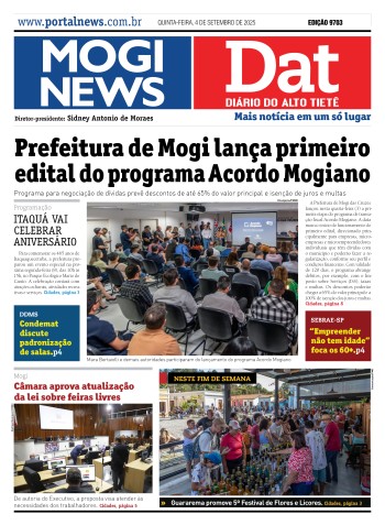 Edição Mogi News/DAT -  4 de setembro de 2025