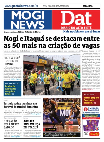 Edição Mogi News/DAT -  5 de setembro de 2025