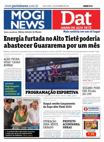 Edição Jornal Digital Mogi News DAT 12 de setembro de 2025