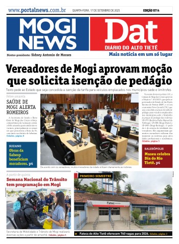 Edição Mogi News/DAT -  17 de setembro de 2025