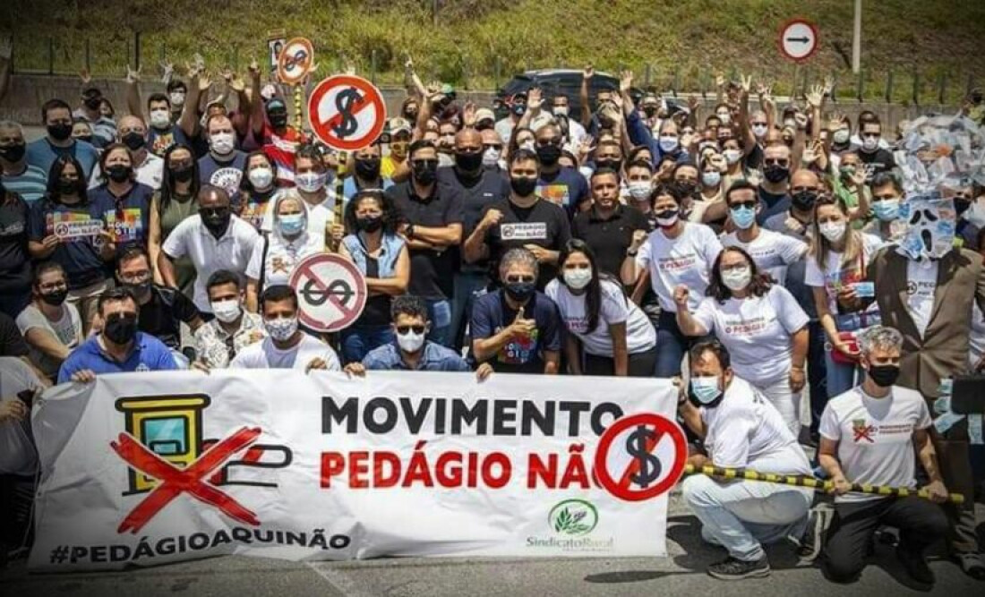 Movimento Pedágio Não planeja ações para isenção de tarifa de pedágio 