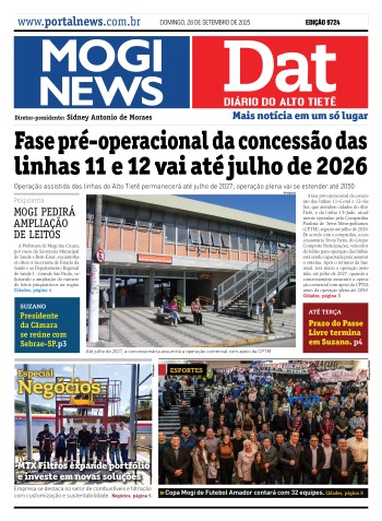 Edição Mogi News/DAT -  28 de setembro de 2025