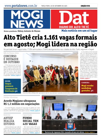 Edição Mogi News/DAT -  30 de setembro de 2025