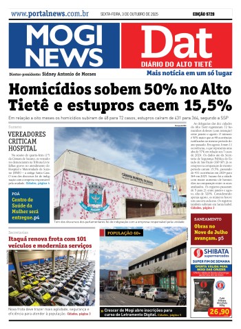 Edição Mogi News/DAT -  3 de outubro de 2025