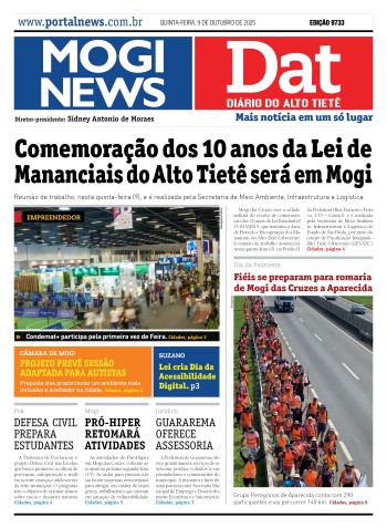 Edição Mogi News Dat digital 09 de outubro de 2025