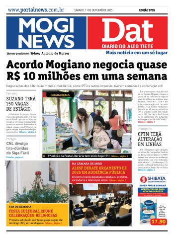 Edição Mogi News Dat 11 de outubro de 2025