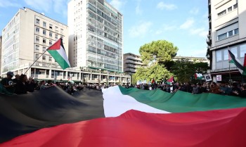 Ato pró-Palestina acaba em confronto na Itália antes de jogo de Israel