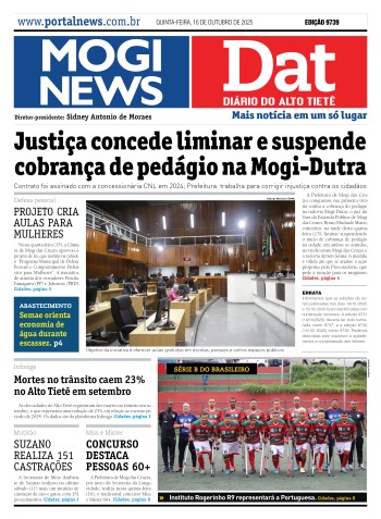 Edição Mogi News/Dat 16 de outubro de 2025