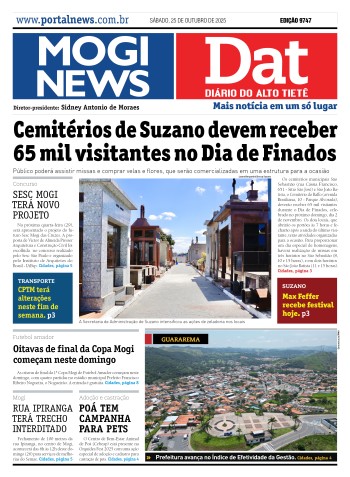 Edição Mogi News/Dat 25 de outubro de 2025