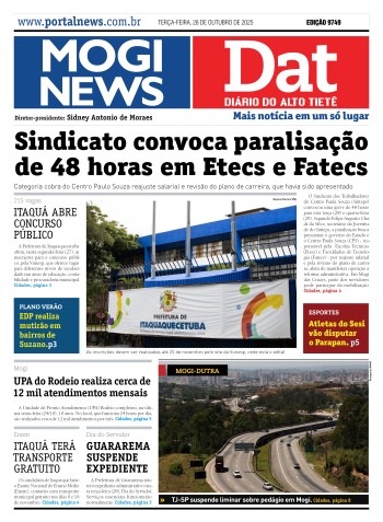Edição Mogi News/Dat 28 de outubro de 2025