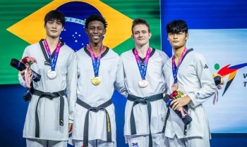 Henrique Marques conquista 2º ouro brasileiro no Mundial de Taekwondo