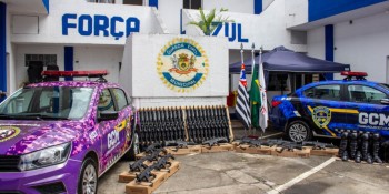 GCM recebe mais 60 armas e equipamentos