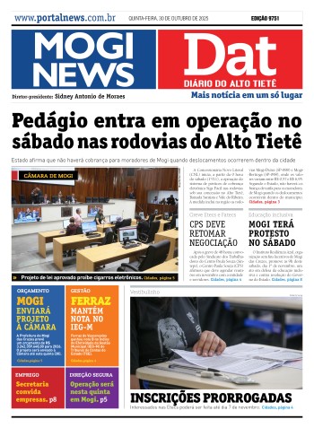 Edição Mogi News/Dat 30 de outubro de 2025