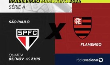 Rádio Nacional acompanha São Paulo e Flamengo ao vivo nesta quarta
