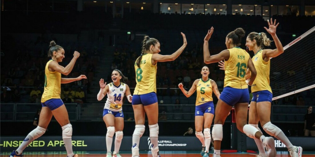 Brasil vai às quartas após virar contra Bélgica no Mundial de Vôlei
