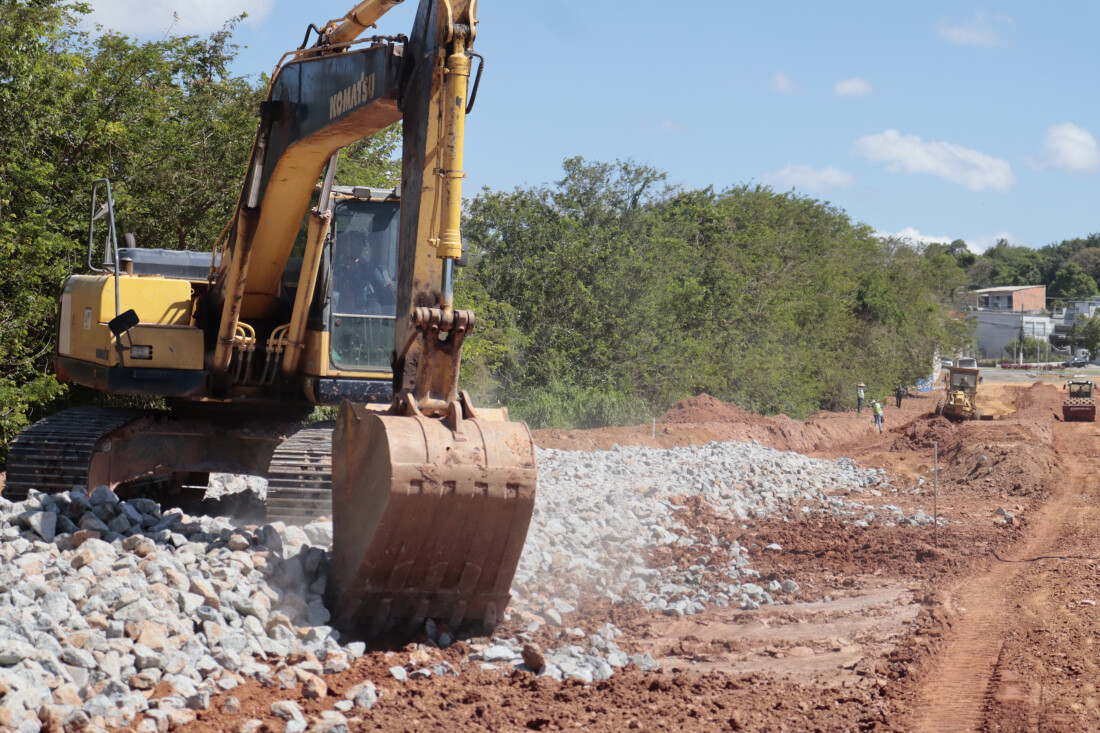 Obras de prolongamento da avenida Senador Roberto Simonsen chegam a 57,4% 