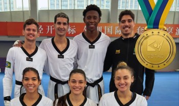 Brasil é tricampeão na Copa do Mundo por equipes de taekwondo na China