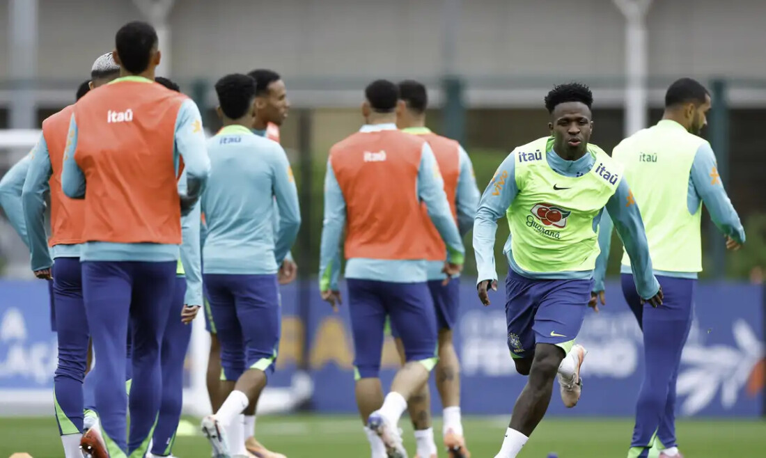 Vinicius Júnior diz que seleção evolui sob comando de Carlo Ancelotti