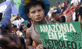 Em marcha global, indígenas cobram punição por morte de Guarani Kaiowá