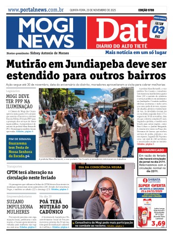 Edição Mogi News / Dat 20 de novembro de 2025