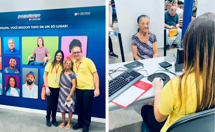 Com 104 anos, moradora de Suzano atualiza documento no Poupatempo