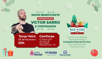 Show beneficente “Victor Sarro & Convidados” será nesta terça-feira (25)