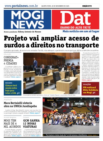 Edição Mogi News / Dat 26 de novembro de 2025