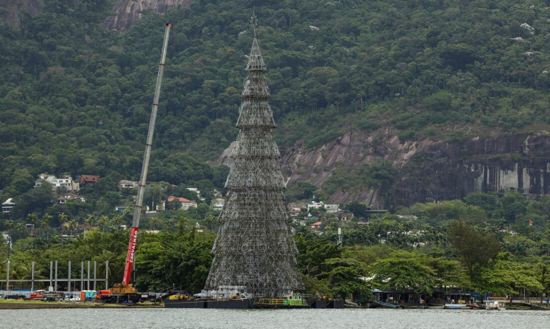 Rio se prepara para inaugurar árvore de natal da lagoa