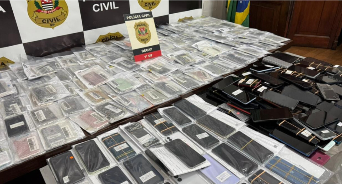 Nova etapa da Operação Big Mobile apreende 10,8 mil celulares e prende 36 receptadores