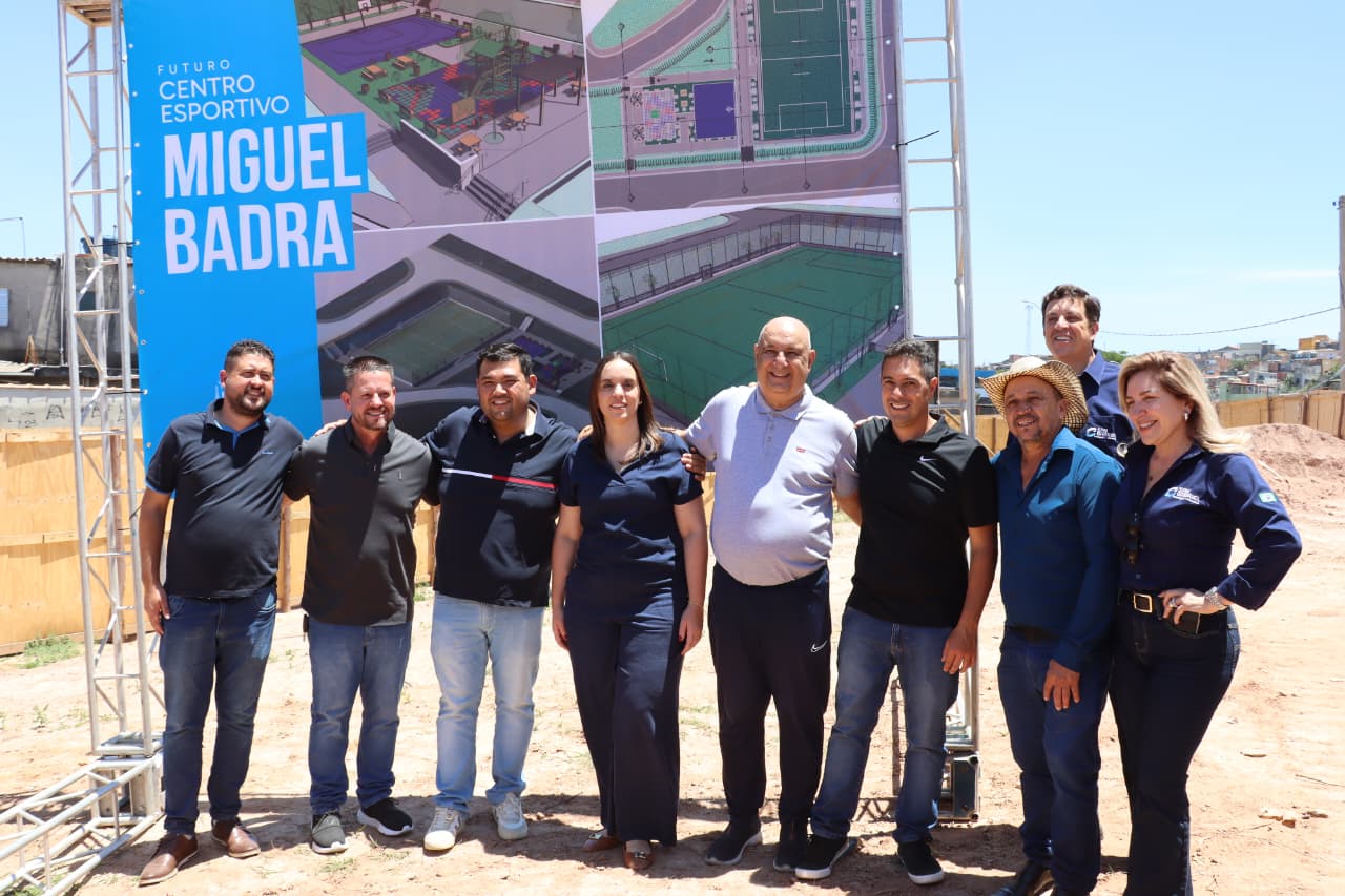 Prefeitura de Suzano oficializa início da obra do centro esportivo do Miguel Badra
