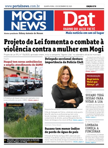 Edição Mogi News / Dat 3 de dezembro de 2025