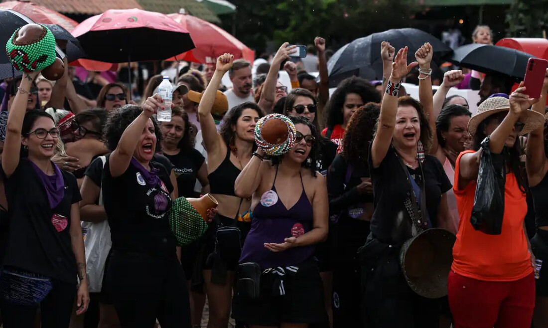 Em Brasília, mulheres denunciam feminicídios e a omissão do Estado