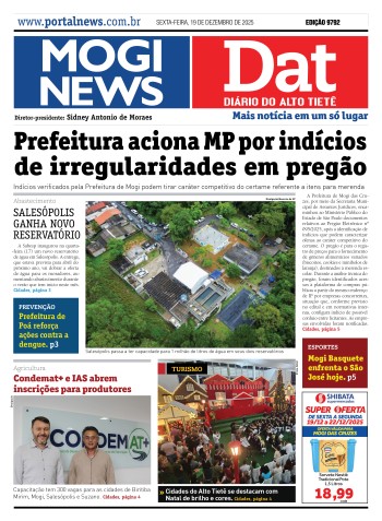 Edição Mogi News / Dat 19 de dezembro de 2025