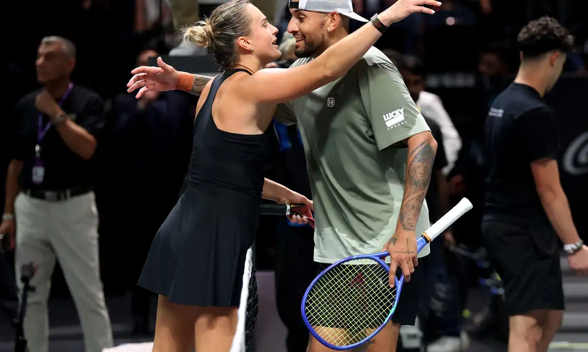 Sabalenka e Kyrgios veem pontos positivos em jogo "Batalha dos Sexos"