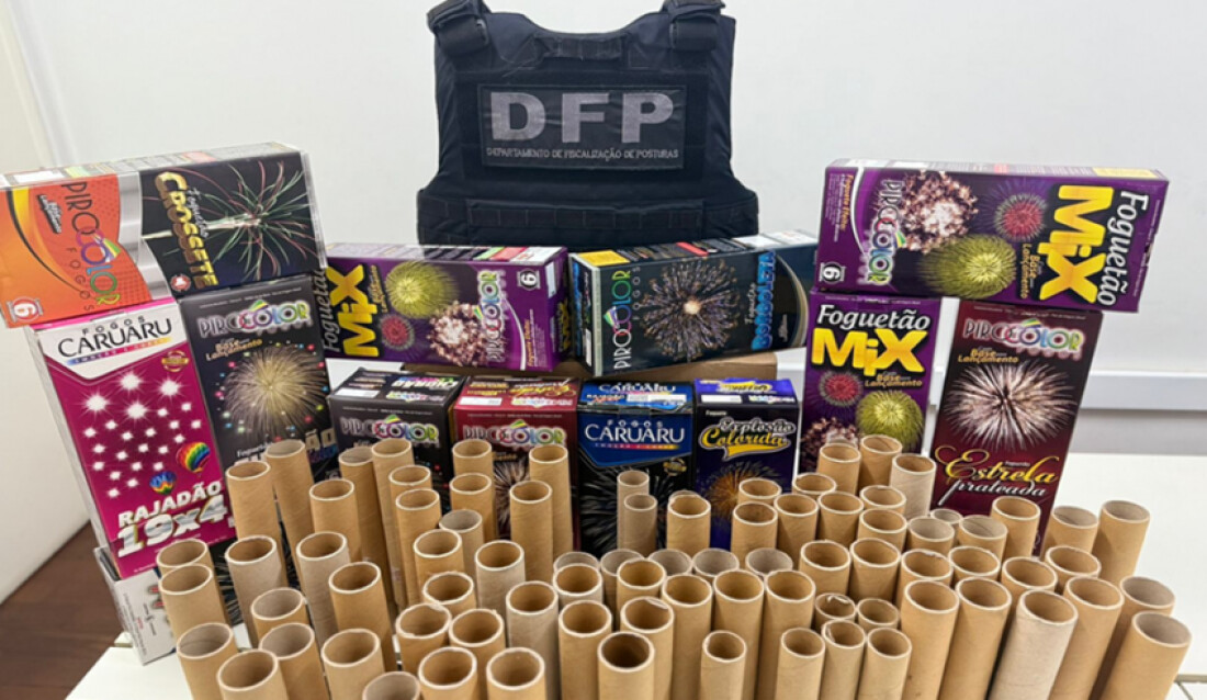 Fiscalização municipal flagra venda ilegal de fogos de artifício