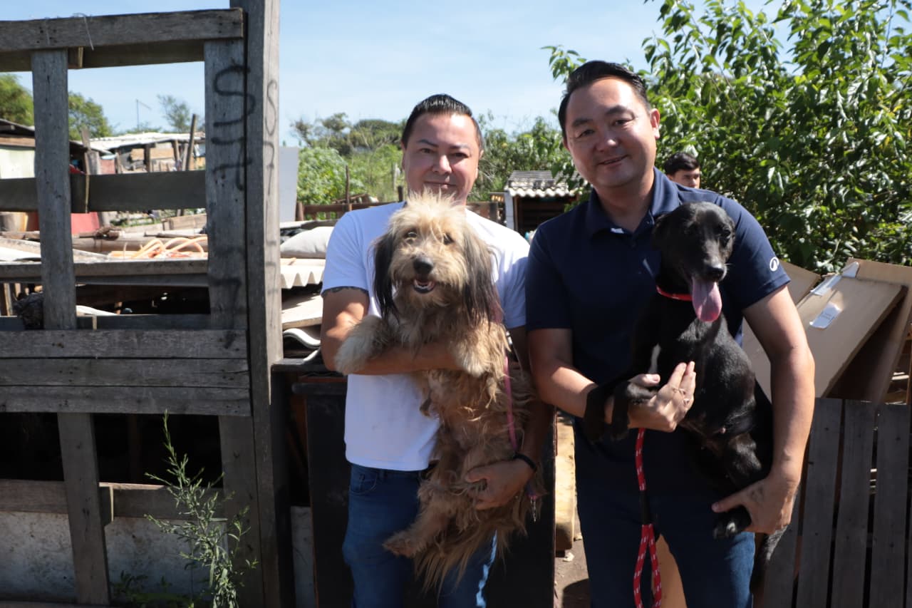 Ação conjunta resgata oito cães em situação precária no Jardim Monte Cristo