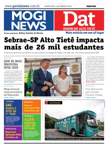 Edição Mogi News / Dat  14 de janeiro de 2026