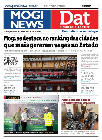 EDIÇÃO MOGINEWS/DAT - 17/01/2026