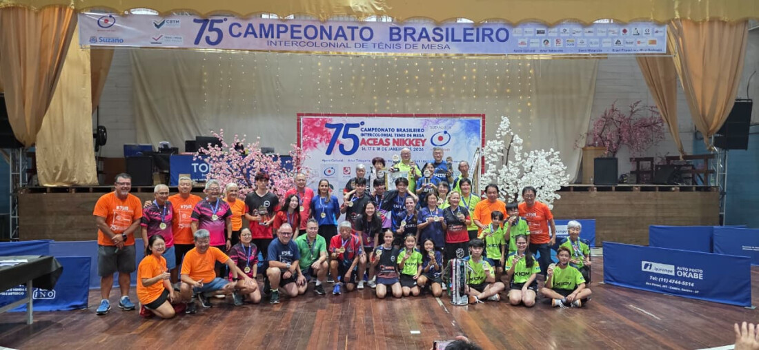 Suzano recebe 75º Campeonato Intercolonial de Tênis de Mesa
