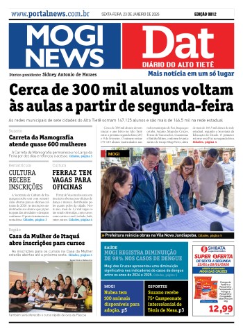 EDIÇÃO MOGINEWS/DAT - 23/01/2026