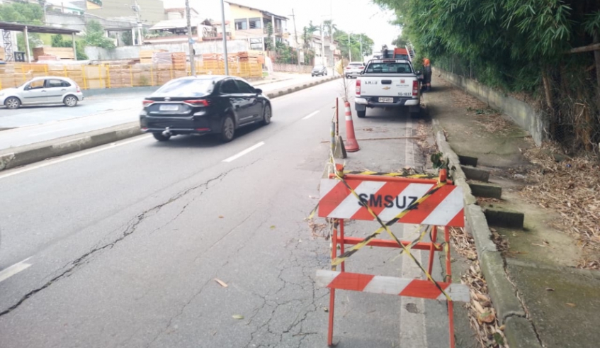 Av. Francisco Rodrigues Filho terá intervenção neste final de semana para obras de reconstrução de galeria