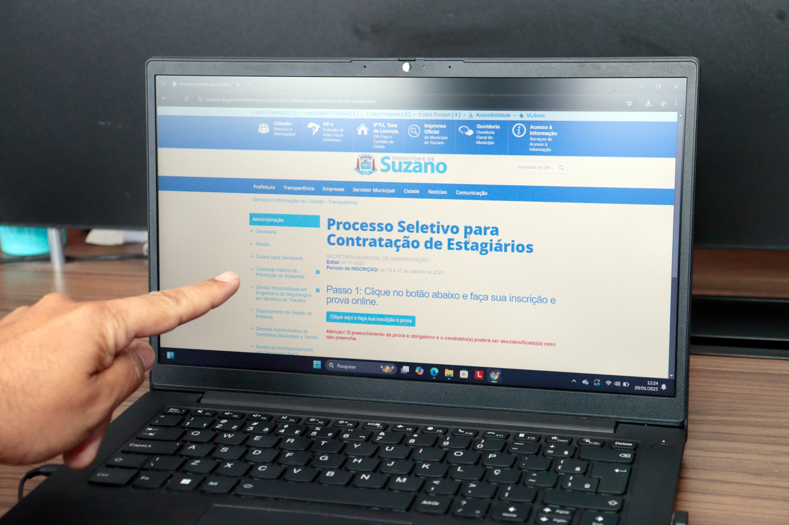 Inscrições para estágio na Prefeitura de Suzano terminam na terça-feira